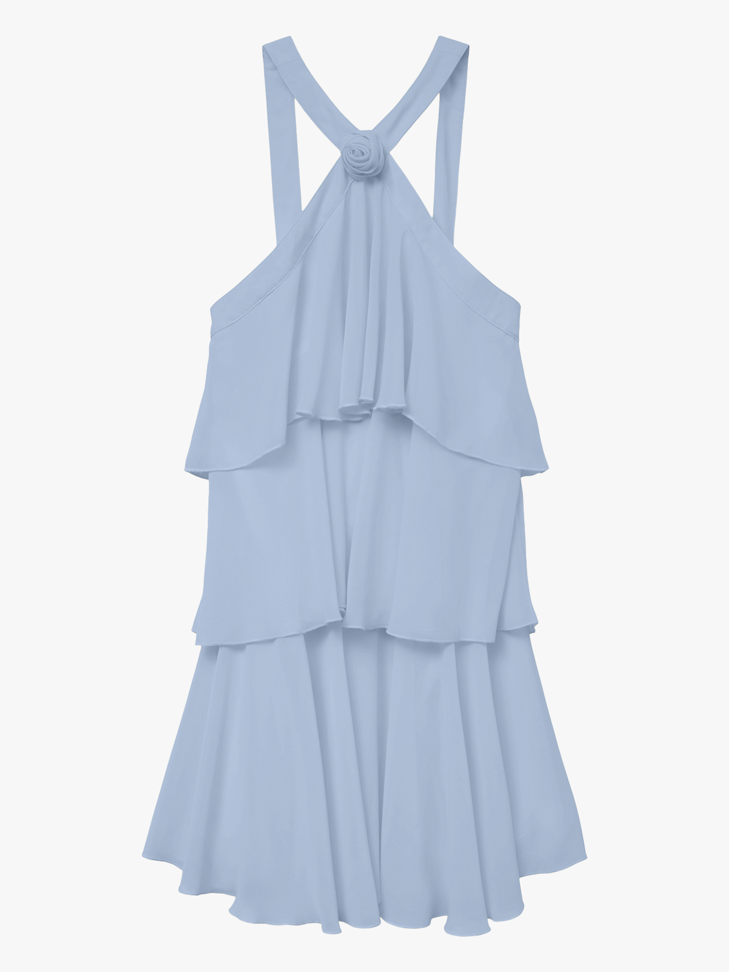 Felicia Sleeveless Ruffle Short Dress