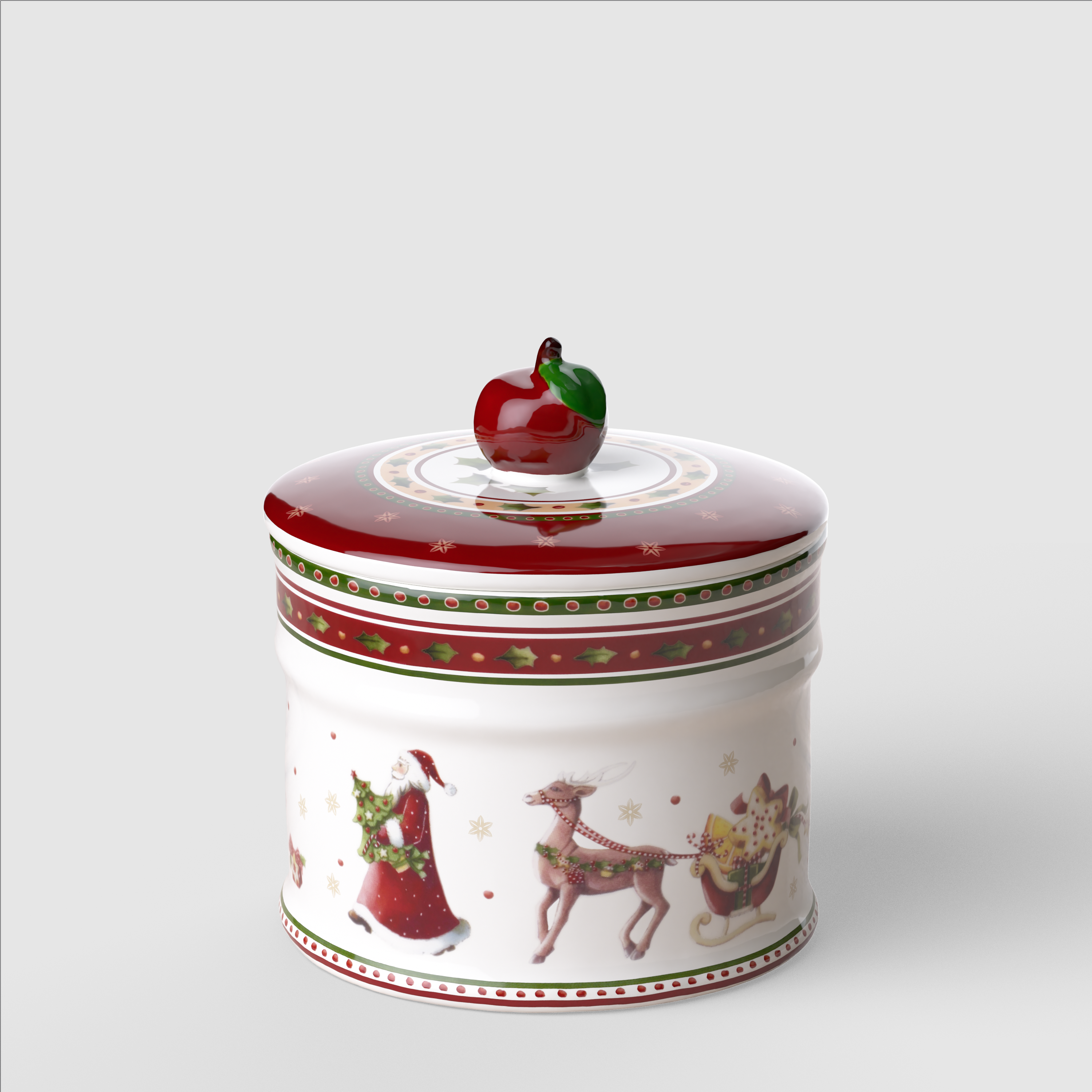 Winter Bakery Delight Cookie box Red, 4.4''
