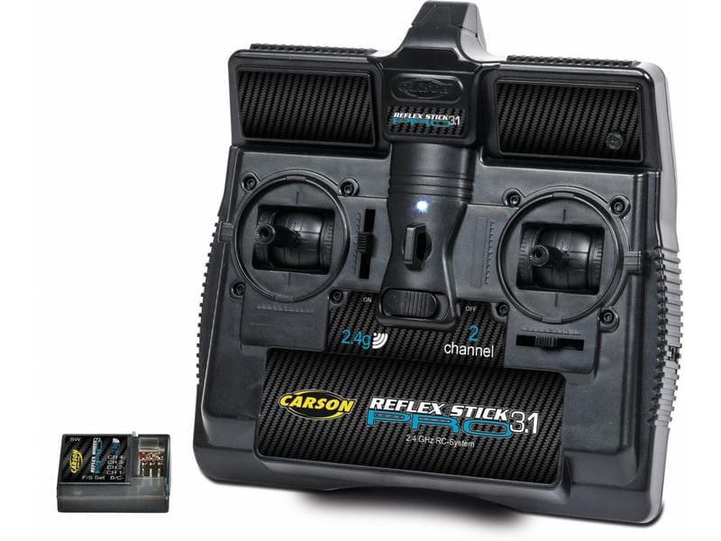 Carson Fernsteuerung Reflex Stick Pro 3.1 2 Kanal mit Empfä 2-Kanal Sender für RC Fahrzeuge