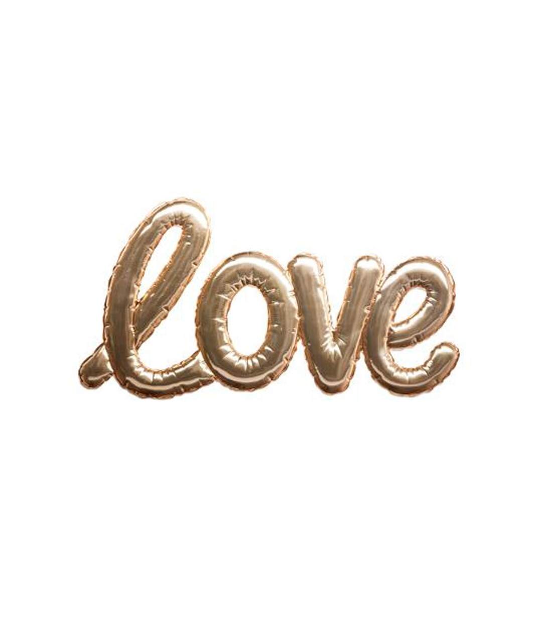 Sticker Ballon Love 24x47cm Or