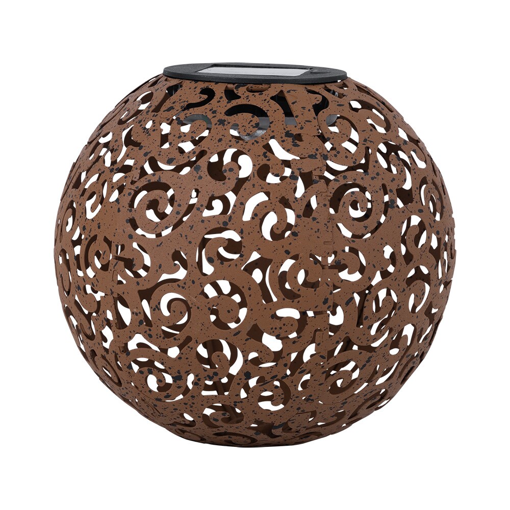 LED Solarleuchte, Dekorgeflecht-Kugel, Höhe 54 cm