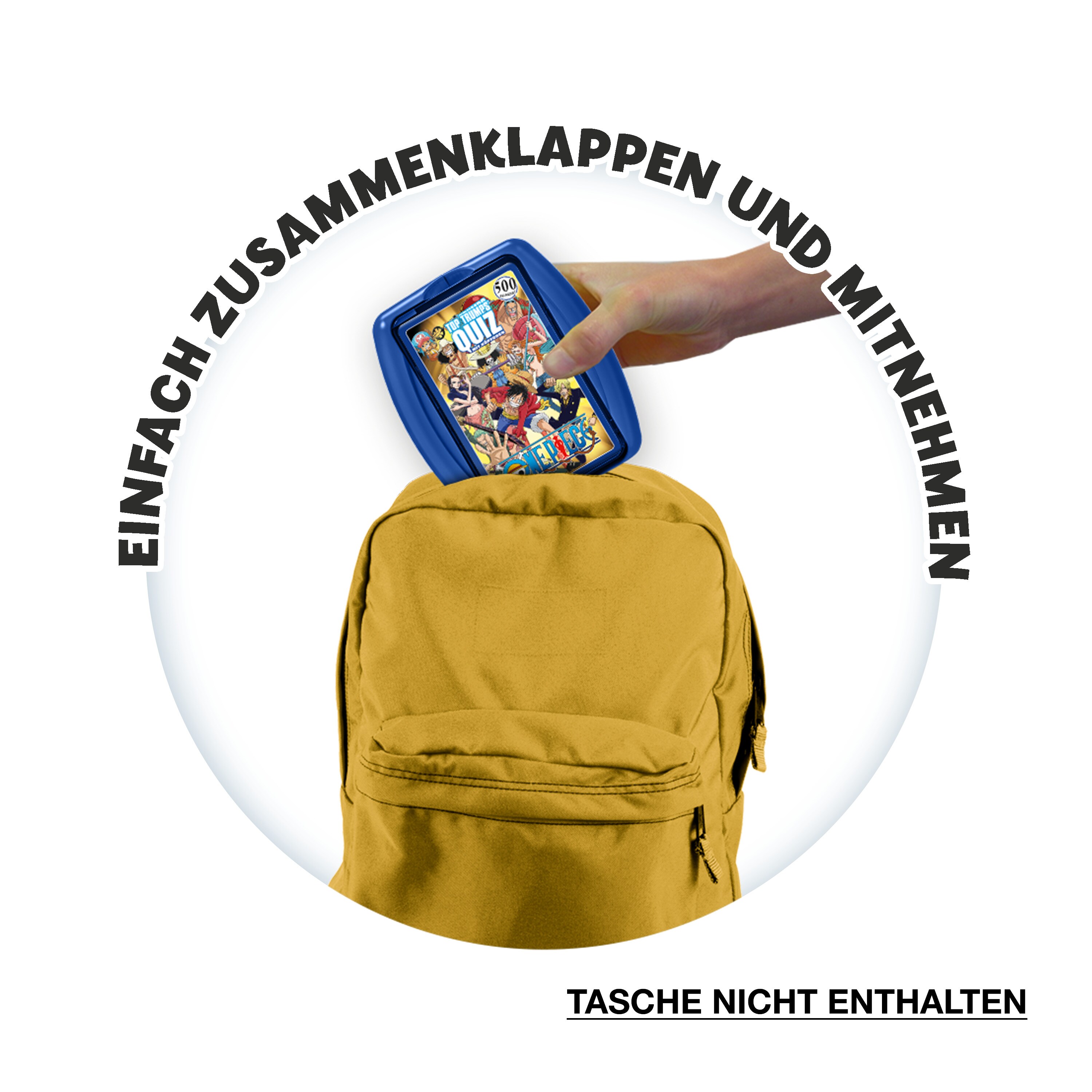 Top Trumps Quiz - One Piece + Stohhut Ruffy Quizspiel Wissensspiel