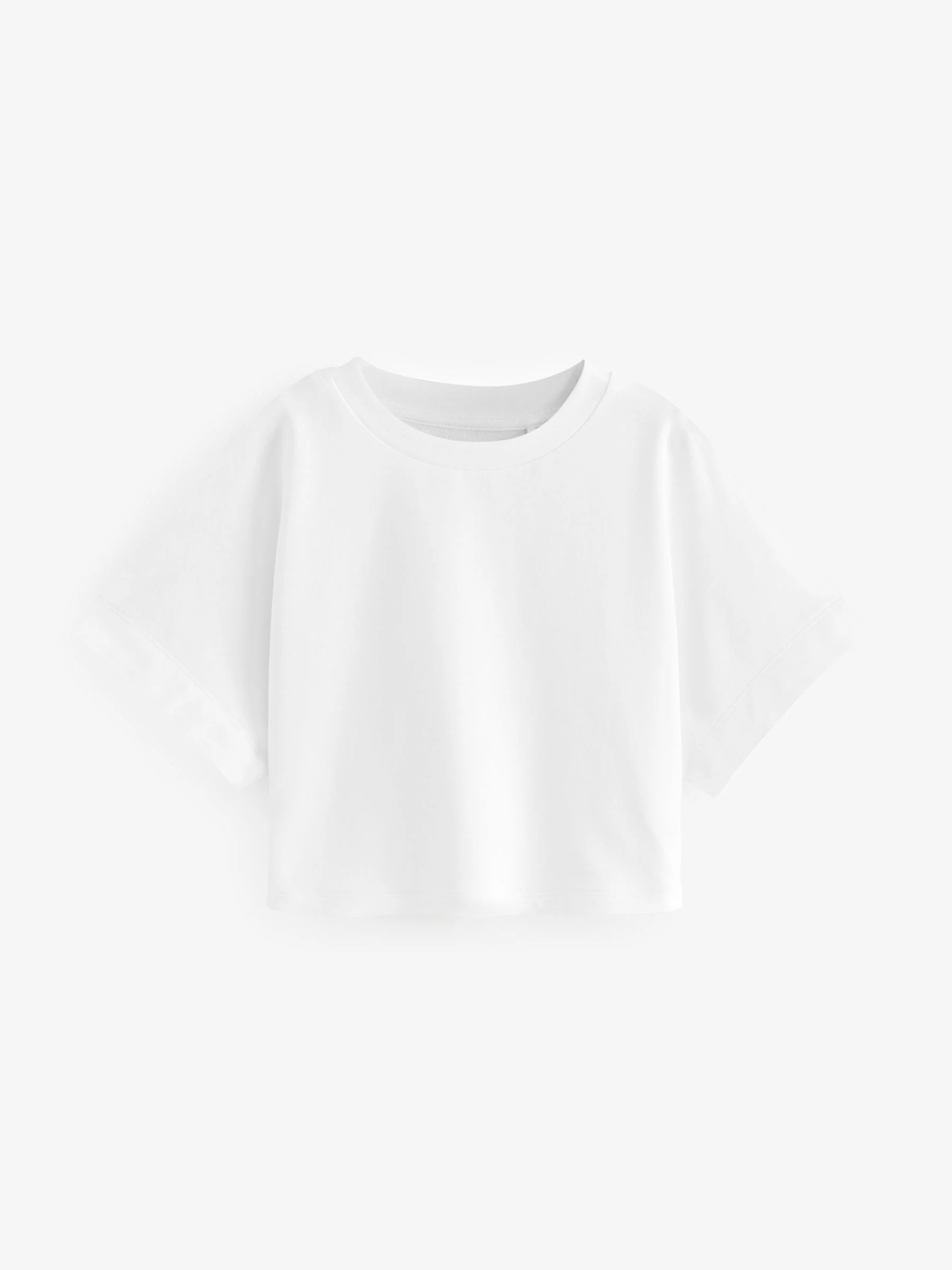 Wit - Rechthoekig T-shirt (3-16 jr)
