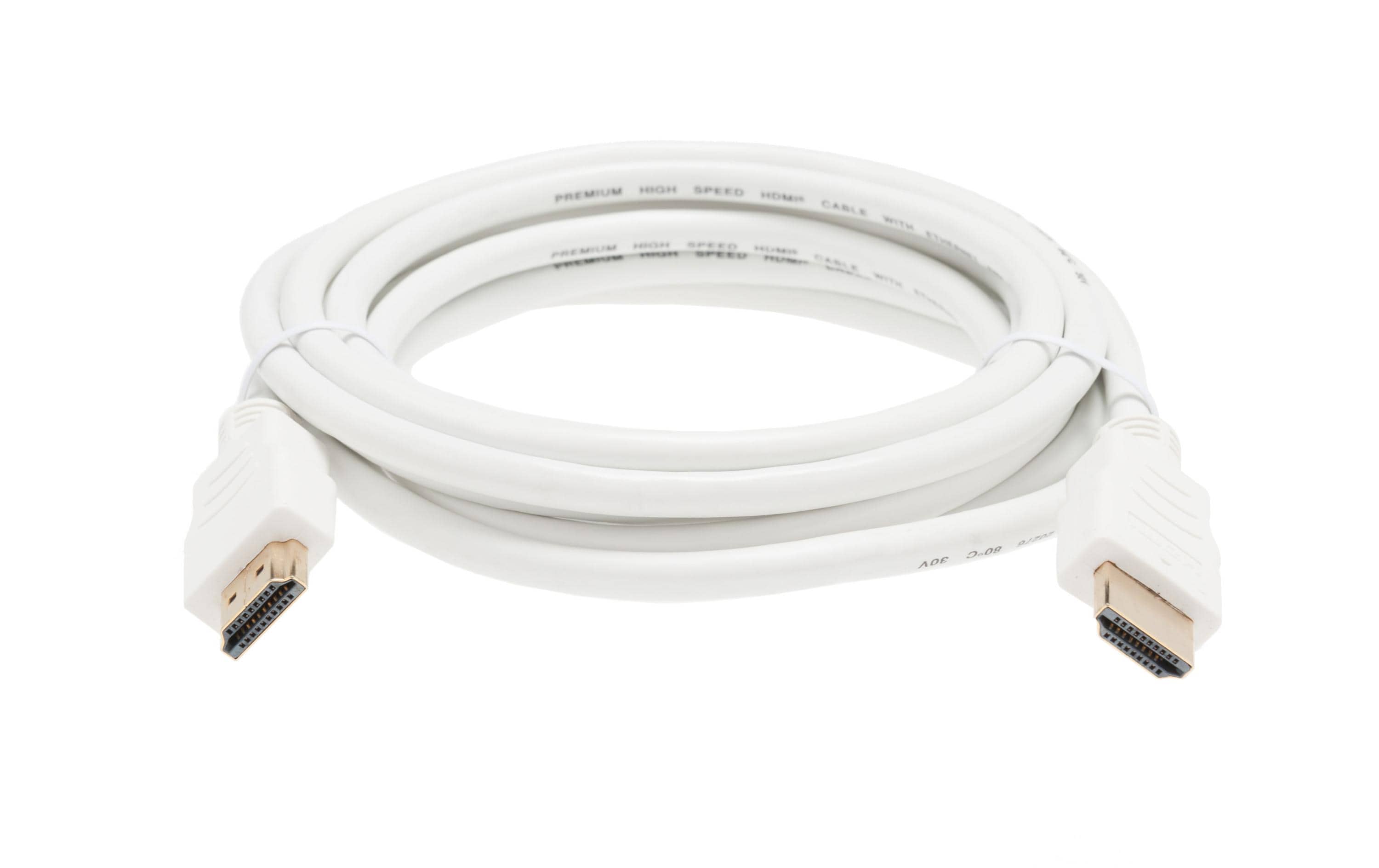 Kabel HDMI - HDMI, 3 mAnschlusskabel, 3 m, weiss