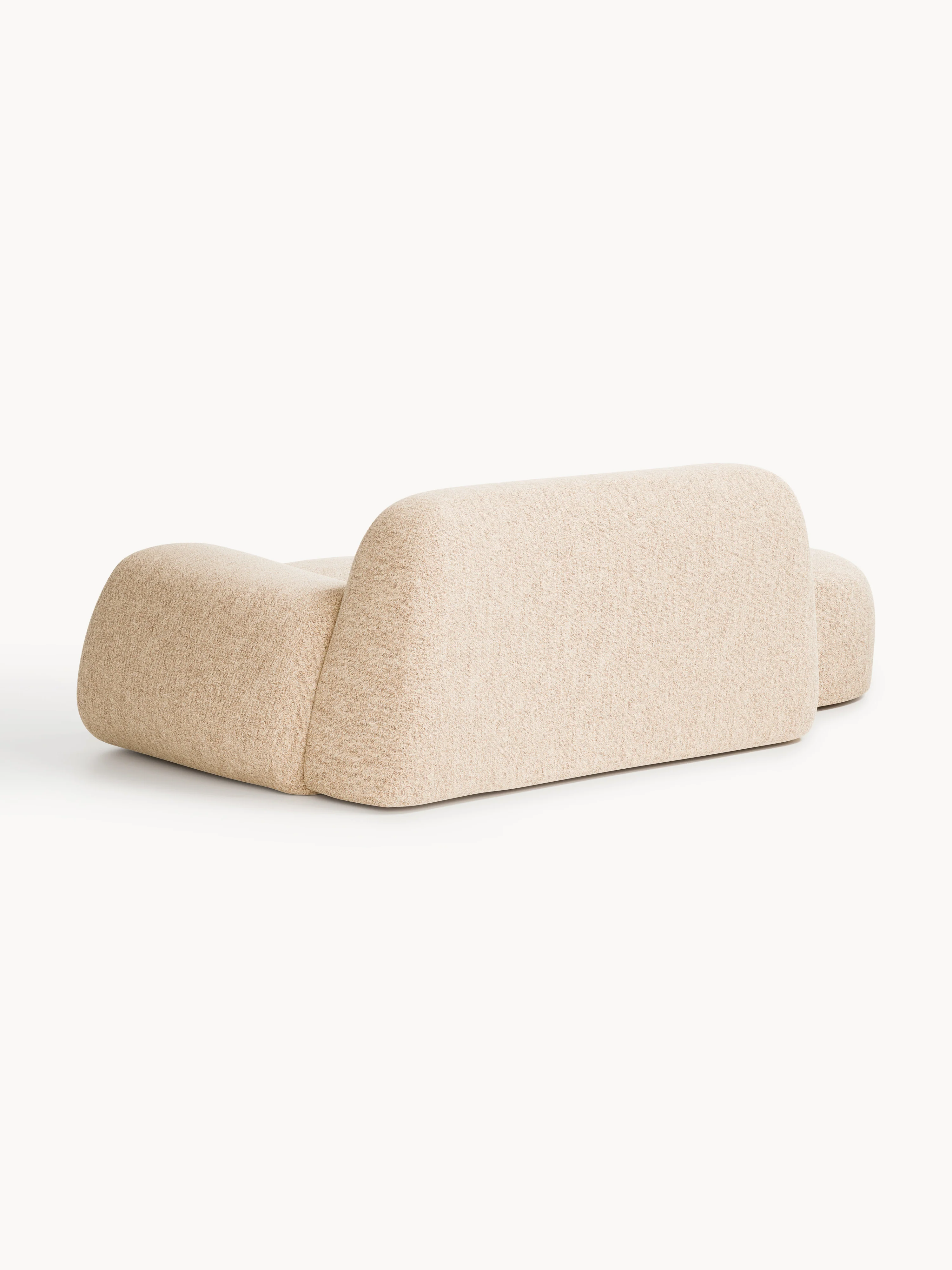 Bouclé bank Wolke (2-zits) met chaise longue