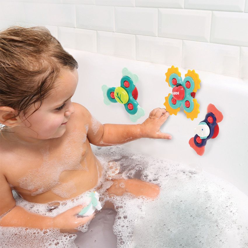 Lot de 3 Baby spinners - Ecru