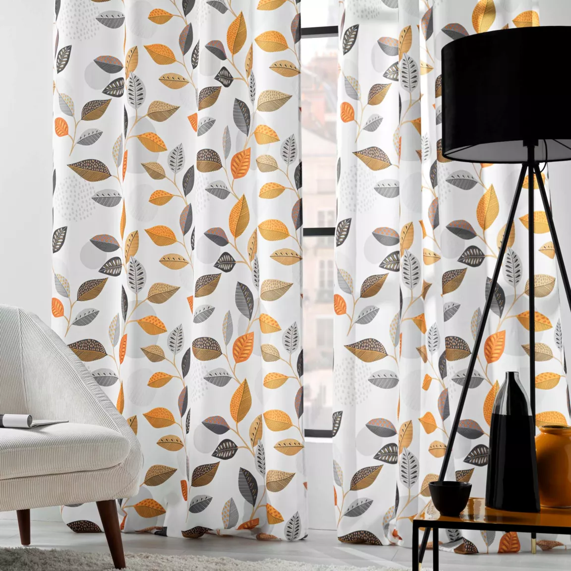 Rideau oeillets (140 x 260 cm) Vahine Jaune