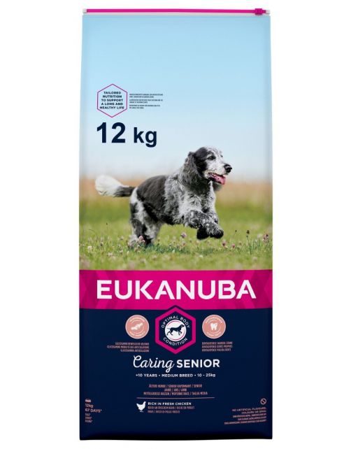 Eukanuba Caring Senior Medium Breed Kip - Hondenvoer