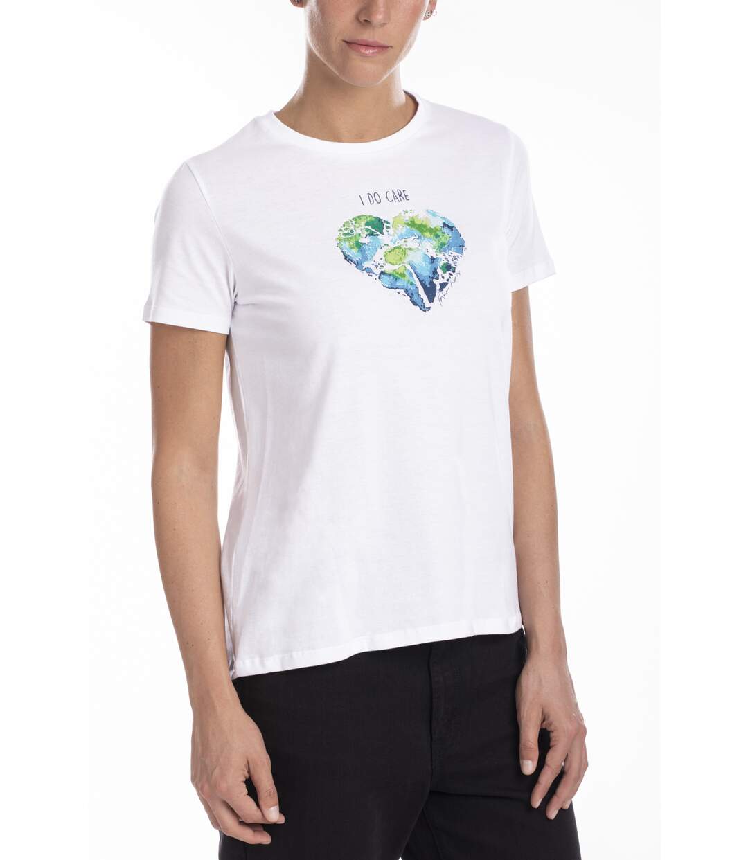 T-shirt coton bio FIBI BLANC