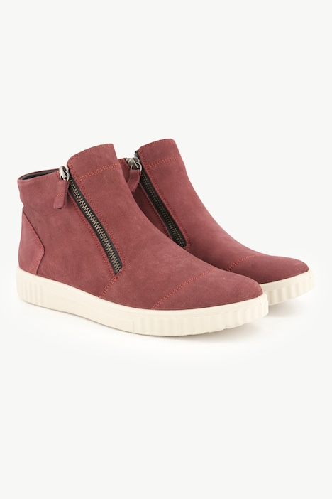 Jomos Leder-Sneaker, Nappaleder, Zipper, Weite H