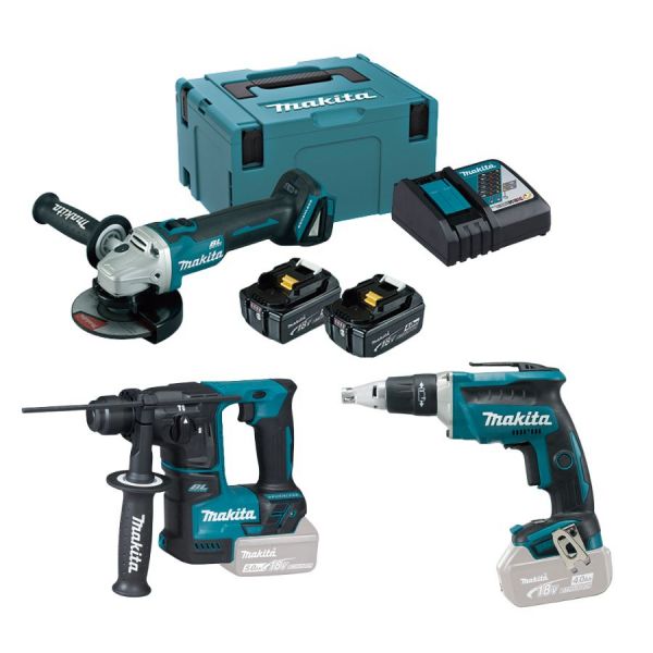 Makita KIT Pladur Makita18V - DGA504RMJ   DHR171Z   DFS452Z