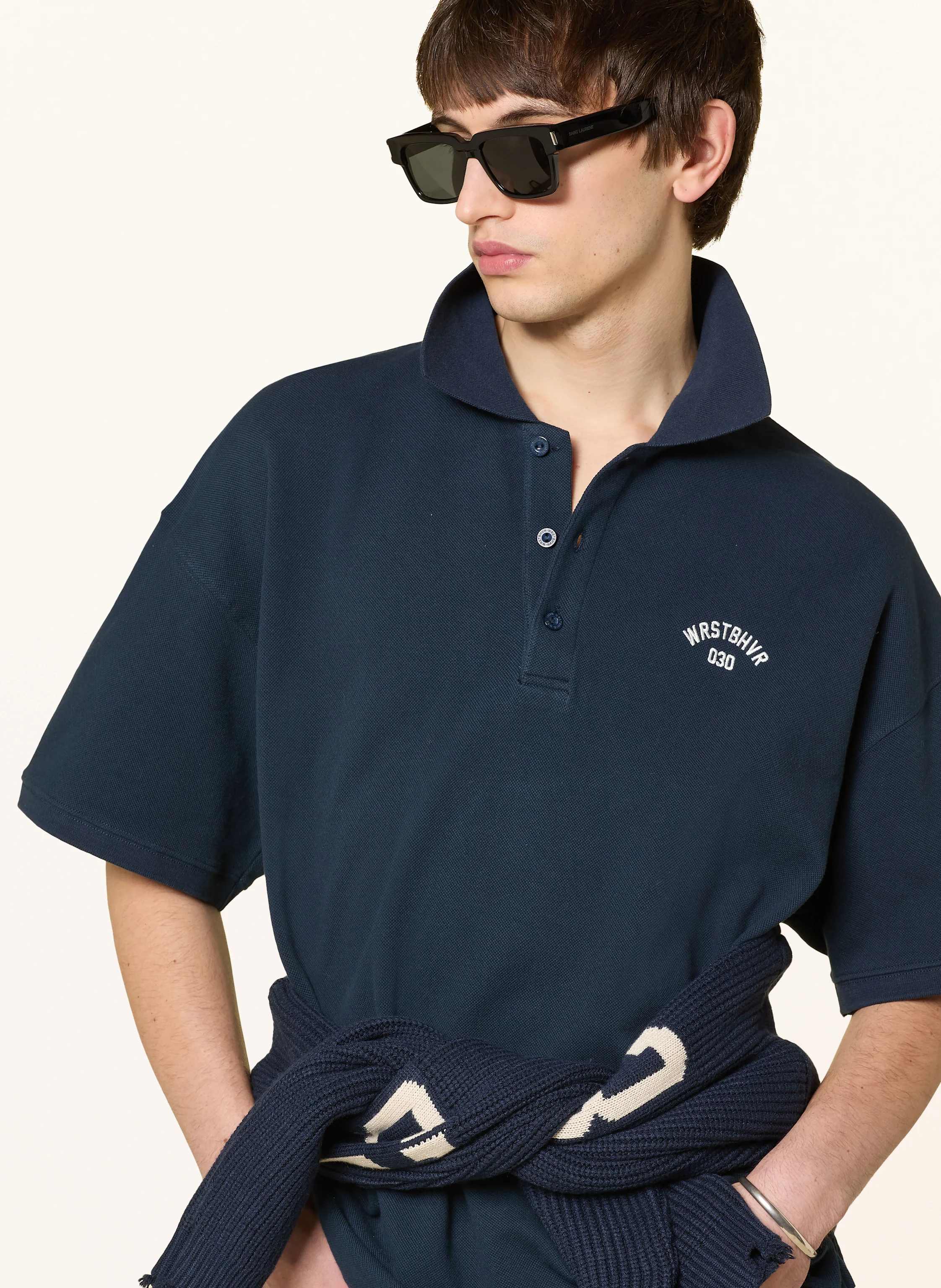 WRSTBHVR Piqué-Poloshirt JARO Wide Fit