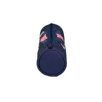 Trousse ronde Lili Lou - 1 compartiment - bleu - Bagtrotter