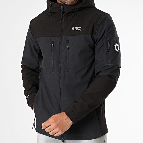 Veste Zippée Capuche Neo Gris Anthracite
