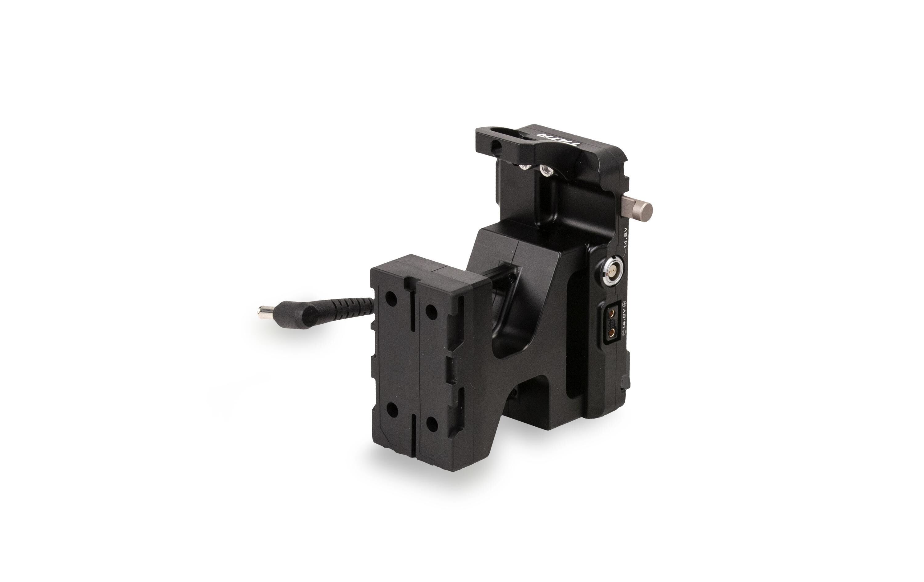 V-Mount Battery Plate für Sony FX6<br>Ermöglicht die Verwendung von V-Mount-Batterien mit höherer Kapazität zur Stromversorgung der Kamera