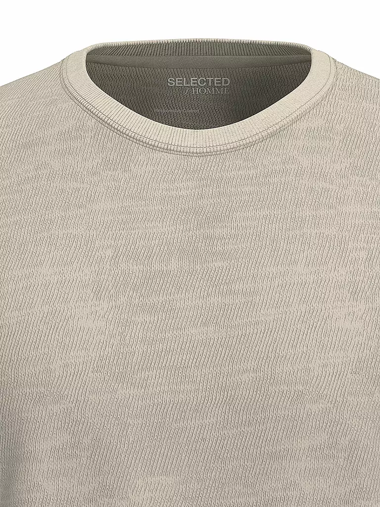 SELECTED T-Shirt SLHASPEN beige
