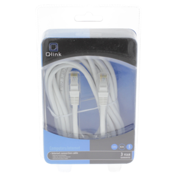 Q-Link UTP kabel CAT6 AWG26 2RJ45 5 meter wit