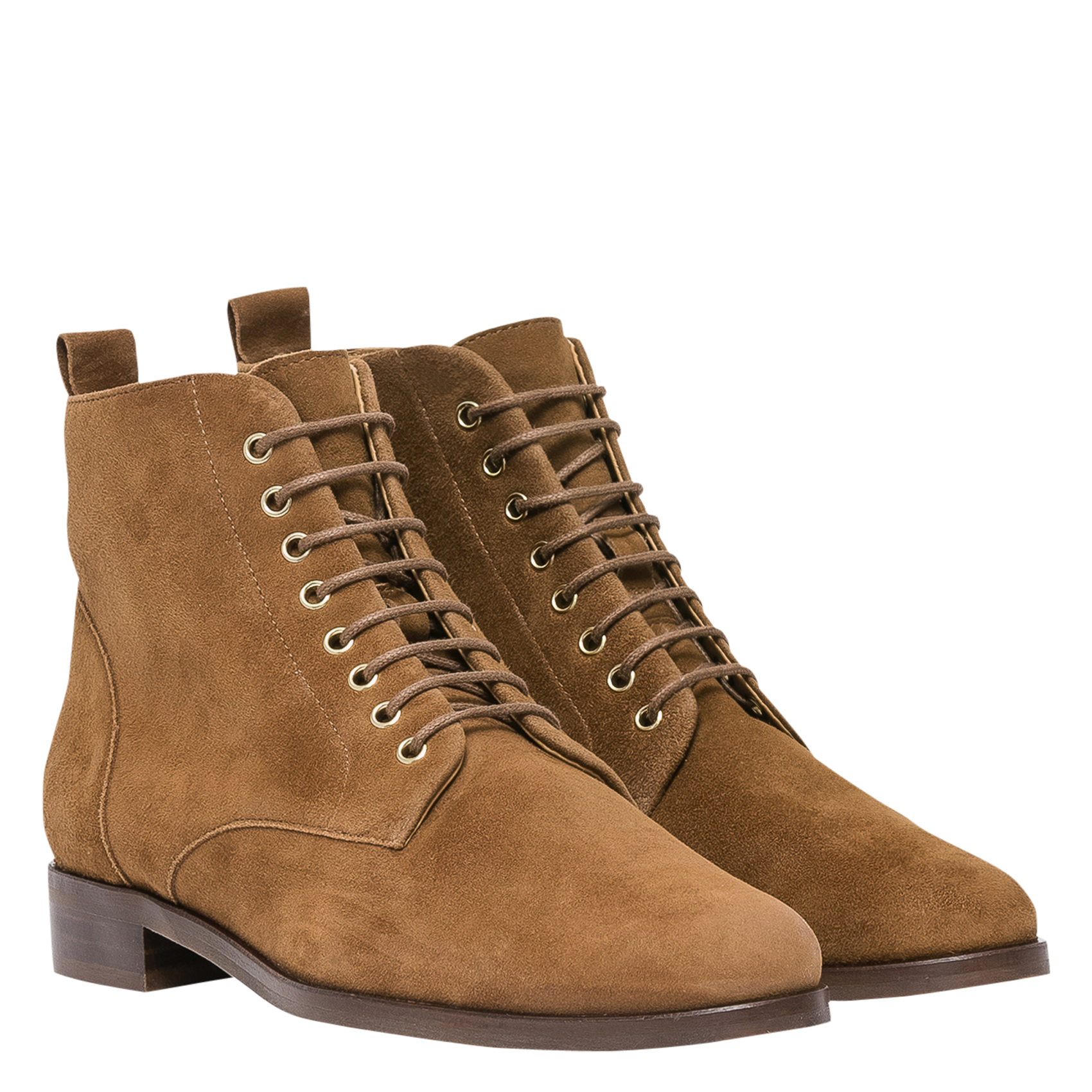 KAMINARA - Bottines en cuir velours | Marron