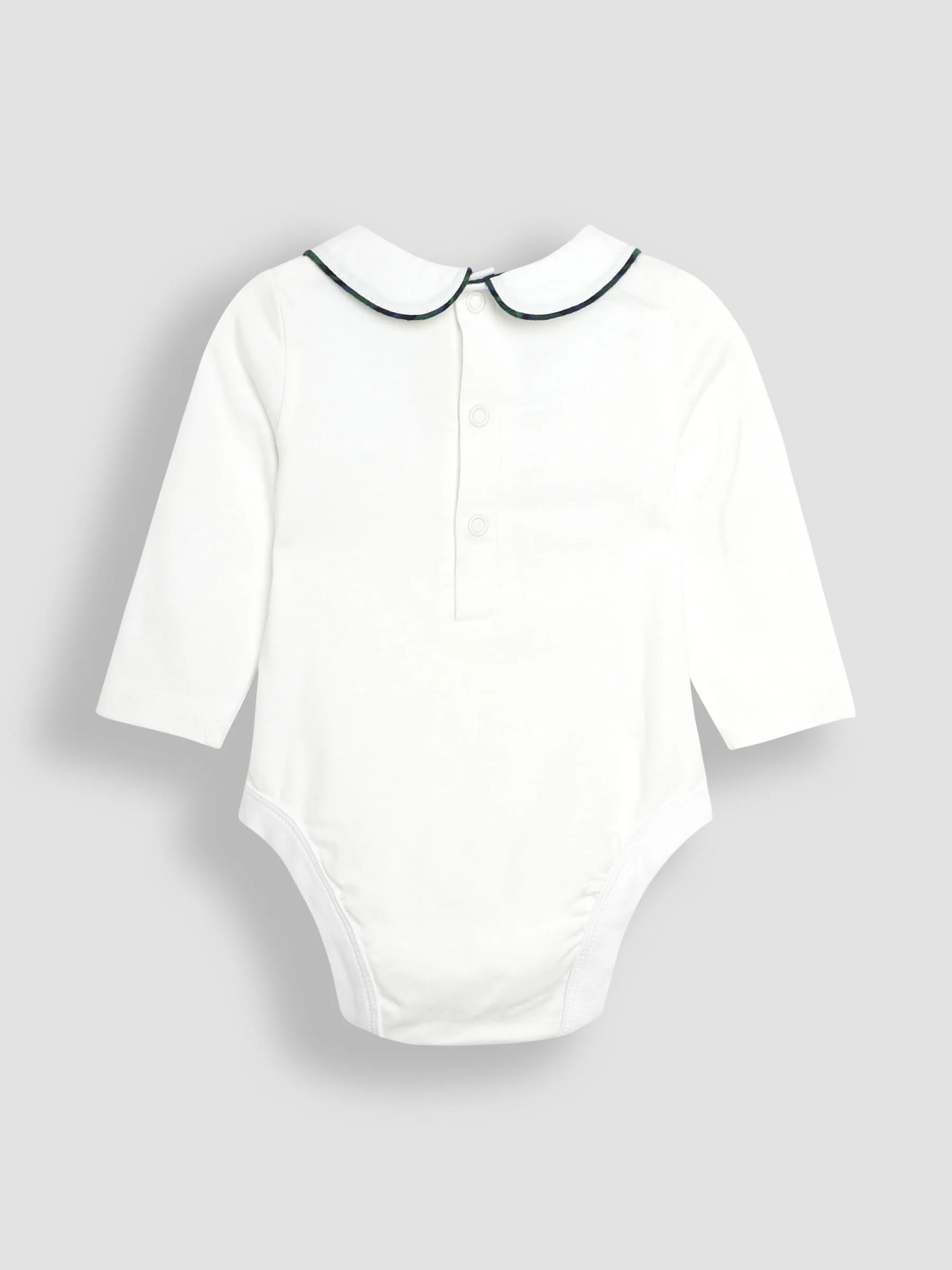 Marineblauw schotse ruit - JoJo Maman Bébé Set van tuinbroek en top
