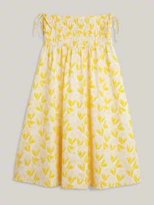 Saia longa franzida com estampa floral Tommy Hilfiger x Vacation