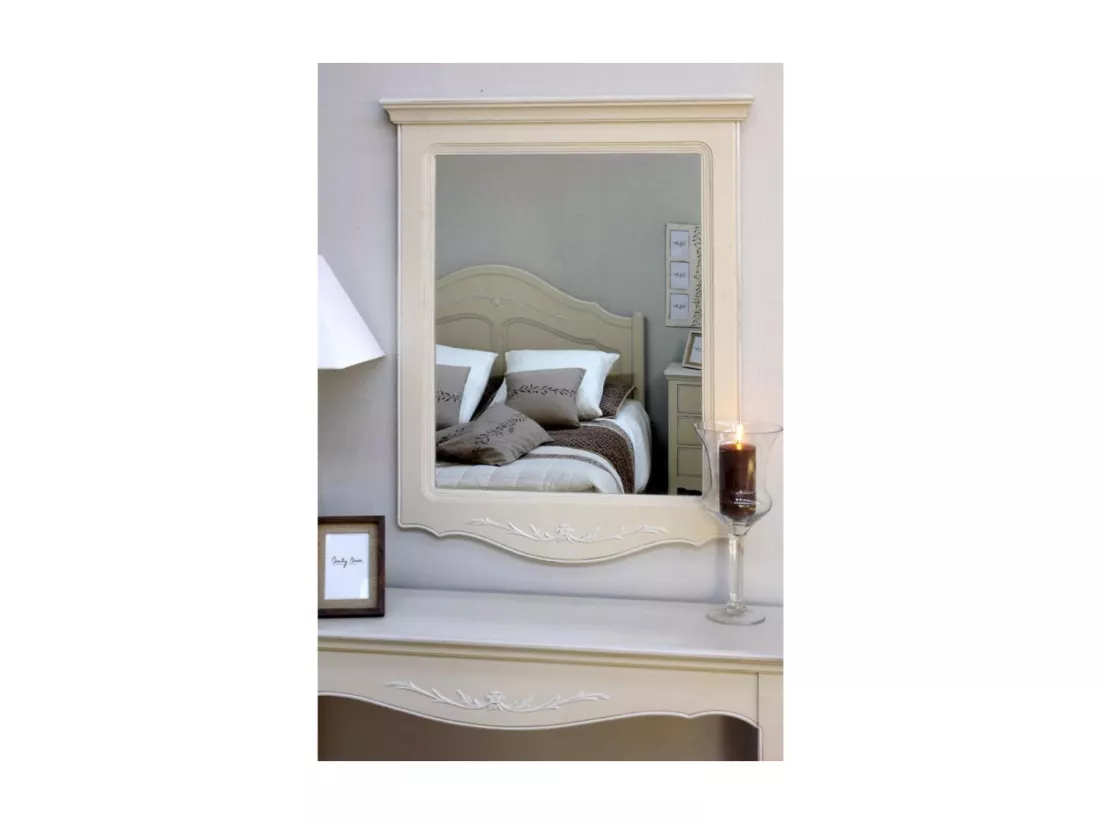 Miroir trumeau MDF Blanc - Lubéron Interior's