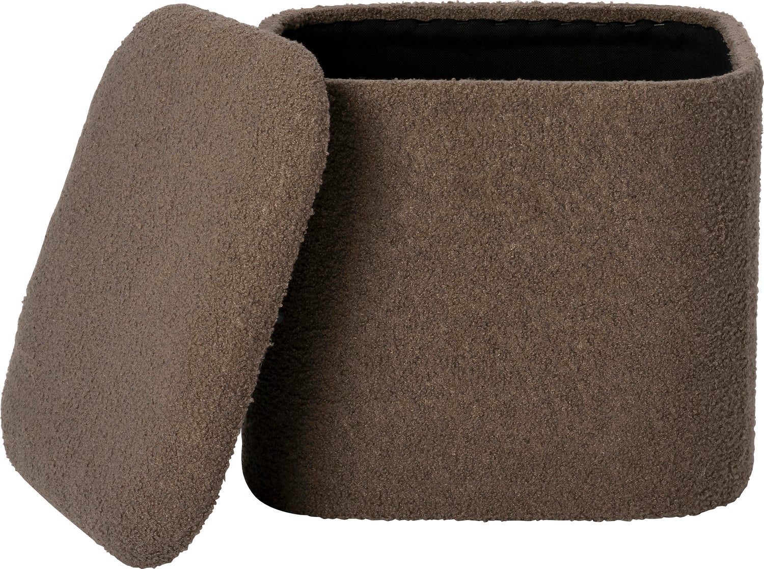 Intratuin poef met opbergruimte Maysa bruin 40 x 36 x 38 cm