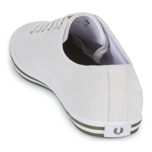 Fred Perry - KINGSTON SUEDE - Blanc / Vert