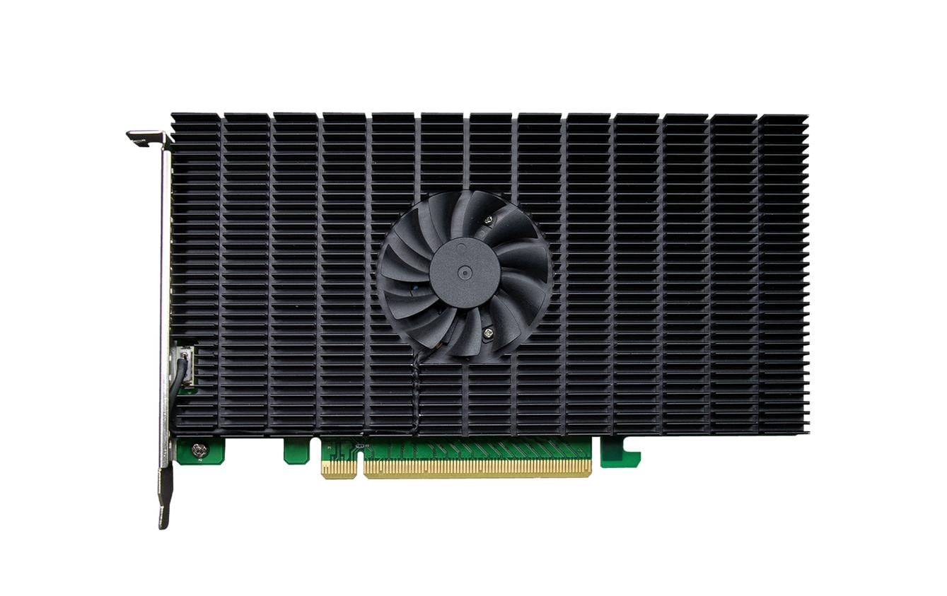 RAID-Controller SSD7105 PCI-Ex16v3 - 4x M.2 NVMe, bootfähig<br>Bootfähiger PCIe 3.0 x16 4-Port M.2 NVMe RAID HBA – Die branchenweit schnellste, bootfähige 4-Kanal PCIe Gen3 M.2 NVMe RAID Lösung