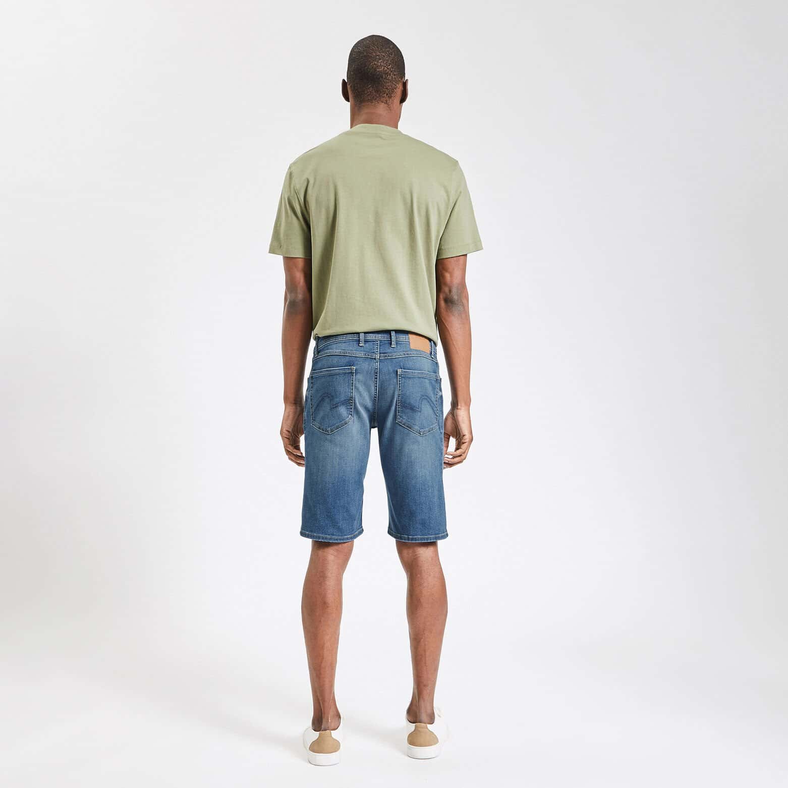 Bermuda en jean urbanflex en polyester recyclé Bleu moyen