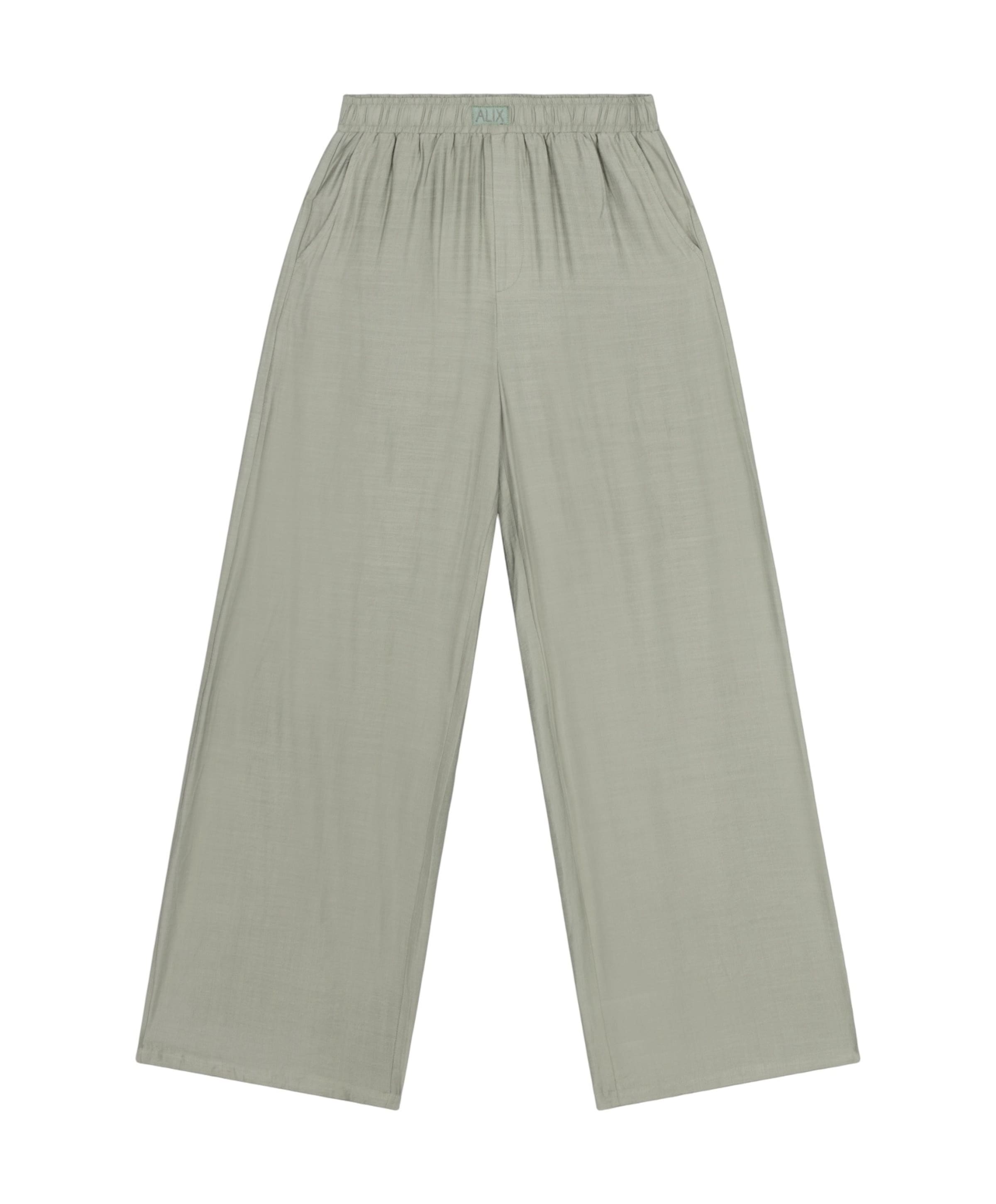 Alix The Label IRREGULAR WIDE LEG dames broek groen