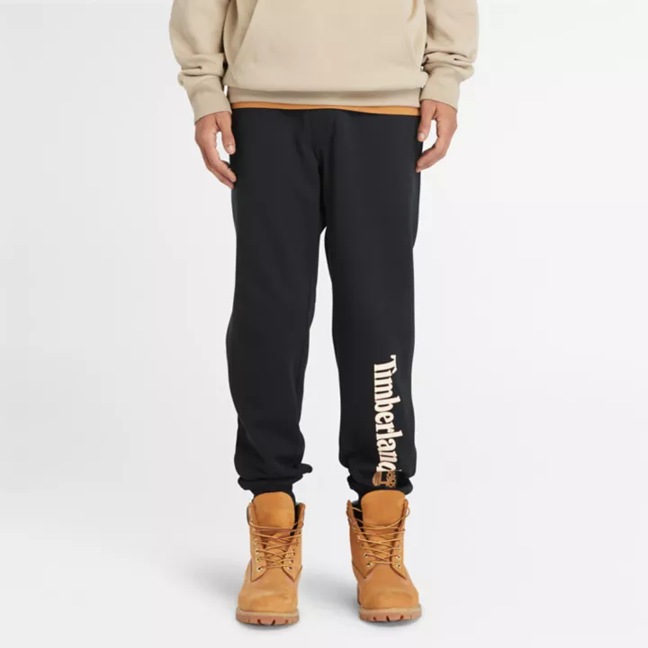 Pantalon de survêtement à logo pour homme en noir