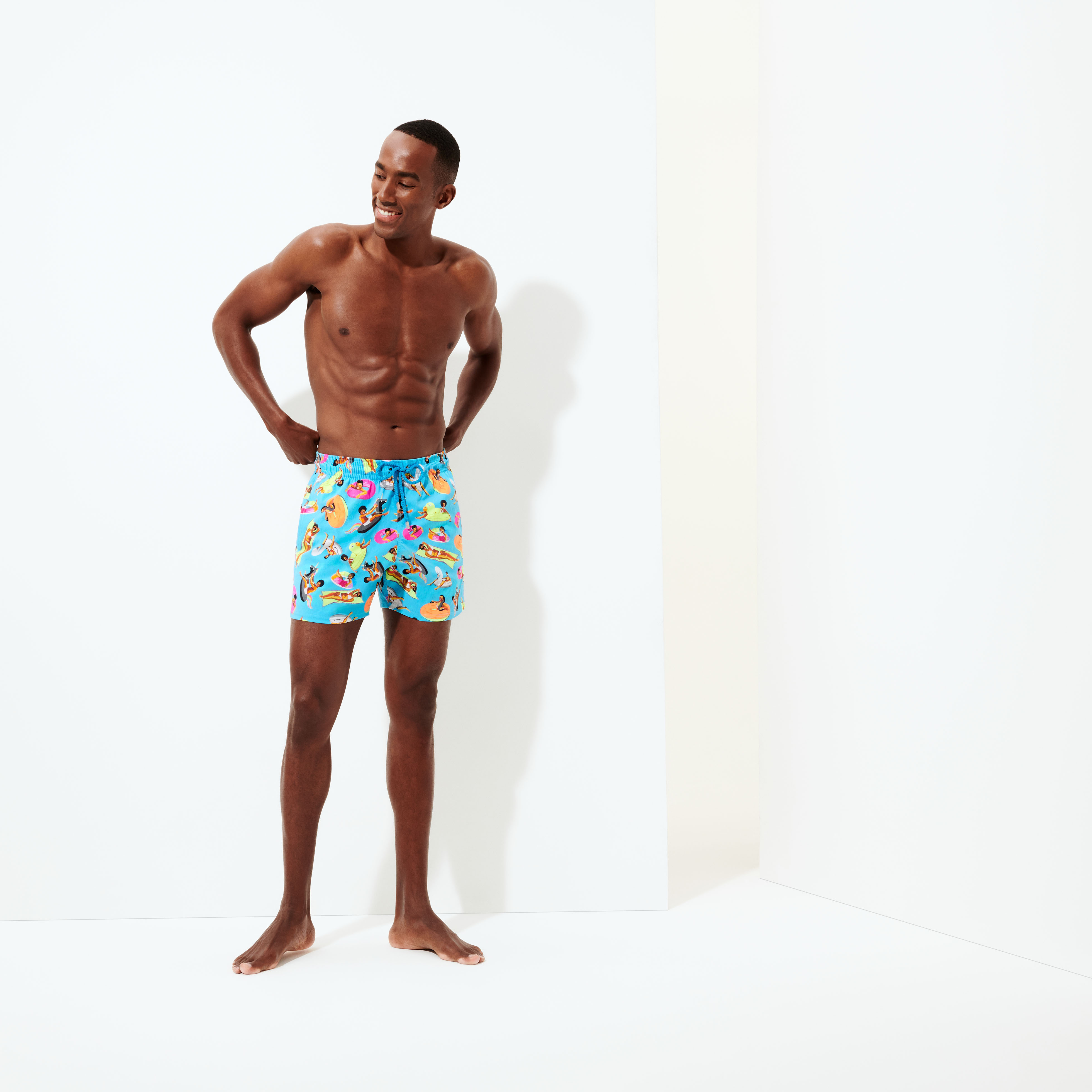 Maillot de Bain Court Stretch Homme - Derrick Adams x Vilebrequin