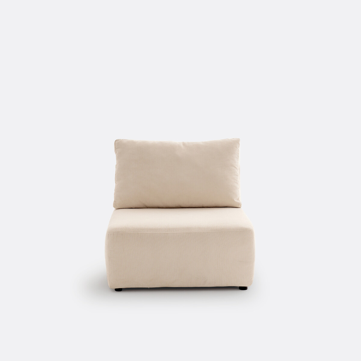 LA REDOUTE INTERIEURS<br>Sofá modular canelado de veludo, Monica