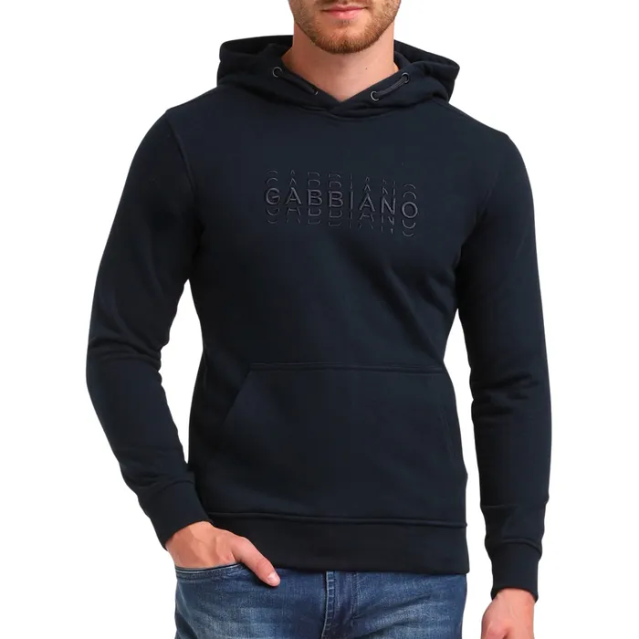 Gabbiano 3D Embroidery Hoodie Heren