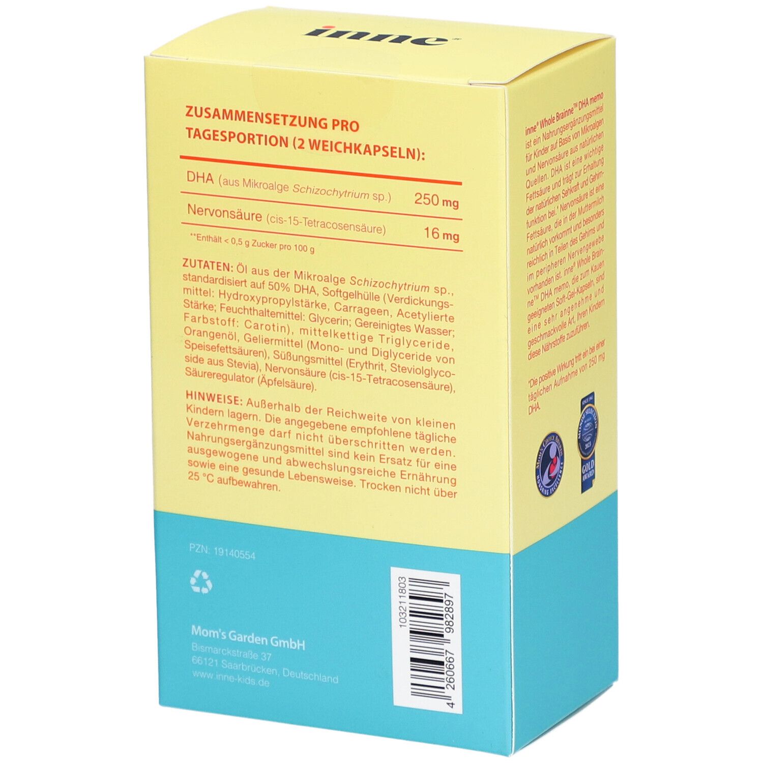 inne® Whole Brainne™ DHA memo
