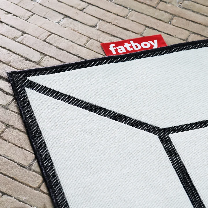 Fatboy - Carpretty Petit Jigsaw Outdoor-Teppich, 160 x 230 cm, schwarz / weiss