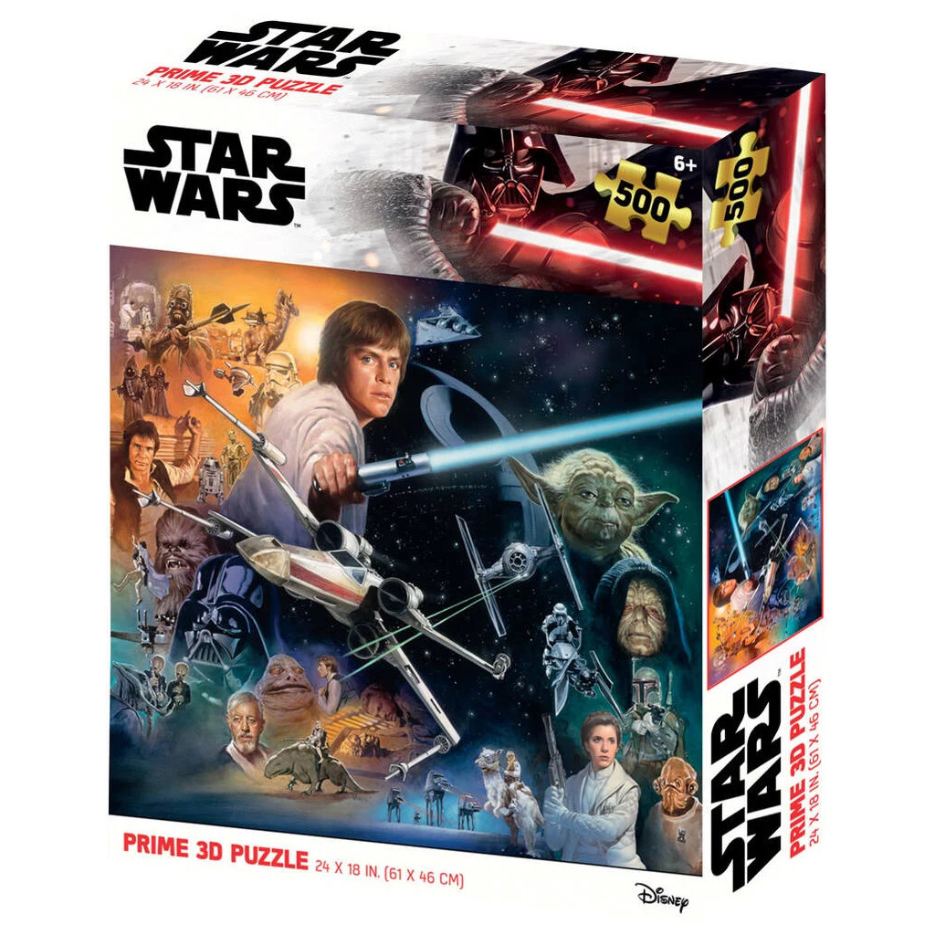 Puzzle Prime 3D - Star Wars Classic Jedi - 500 pièces