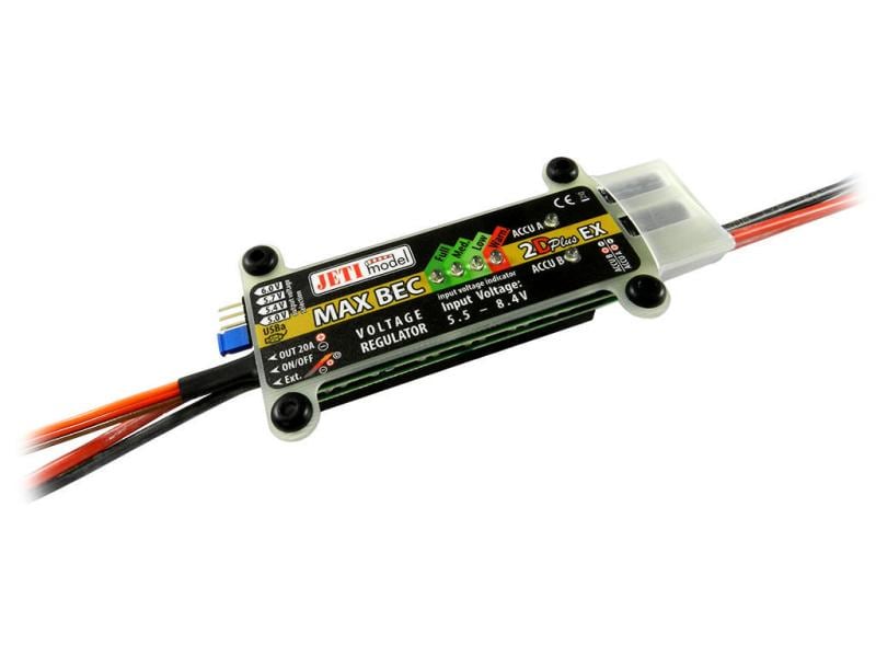 Jeti Stromversorgung MAX BEC 2D plus EX Linearer Spannungsregler