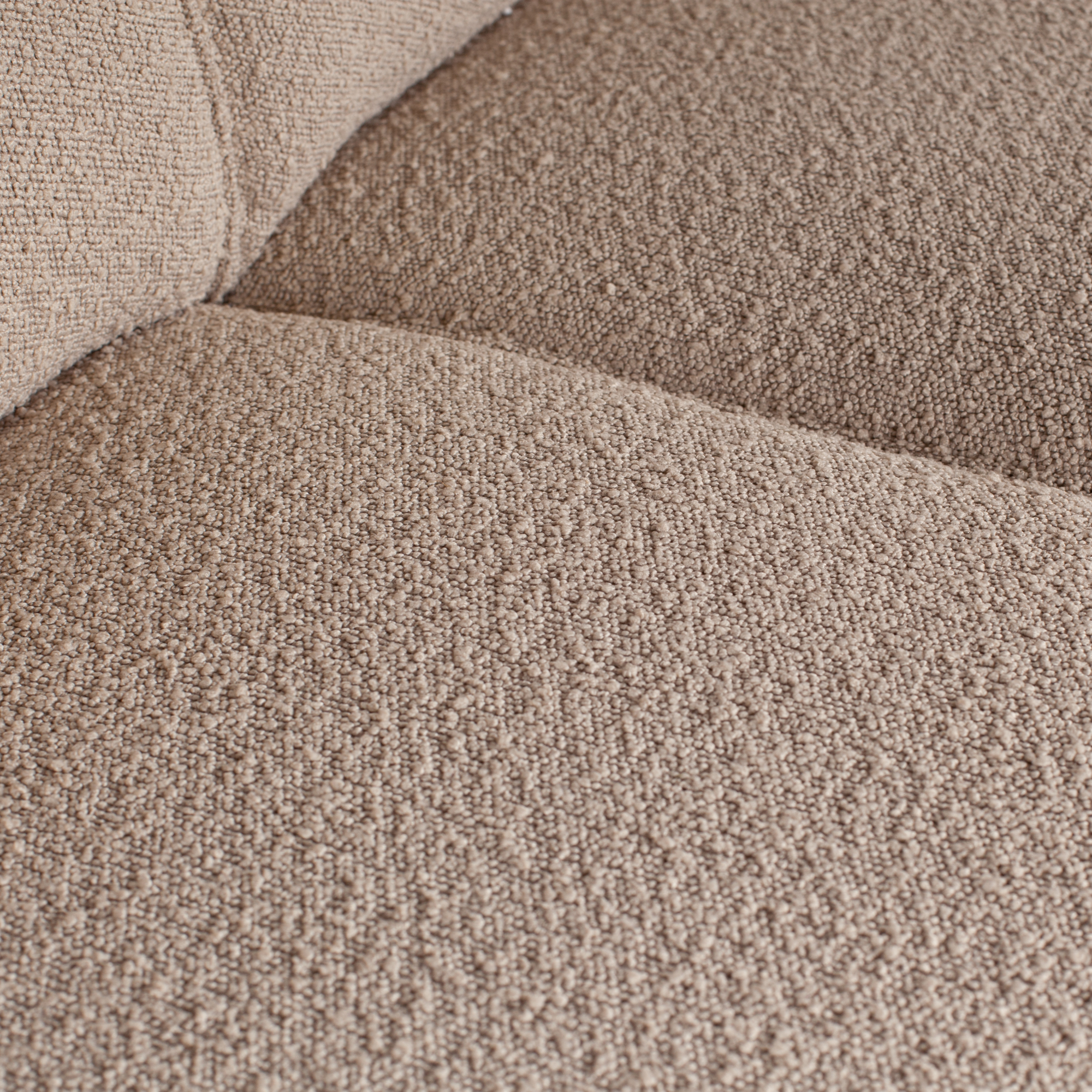 Statement Hoekbank Rechts - Bouclé - Beige