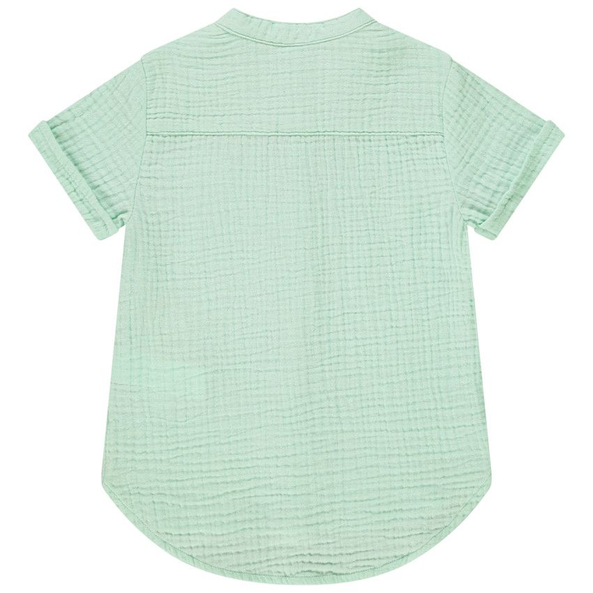 Chemise double gaze de coton pour bébé garçon - Vert