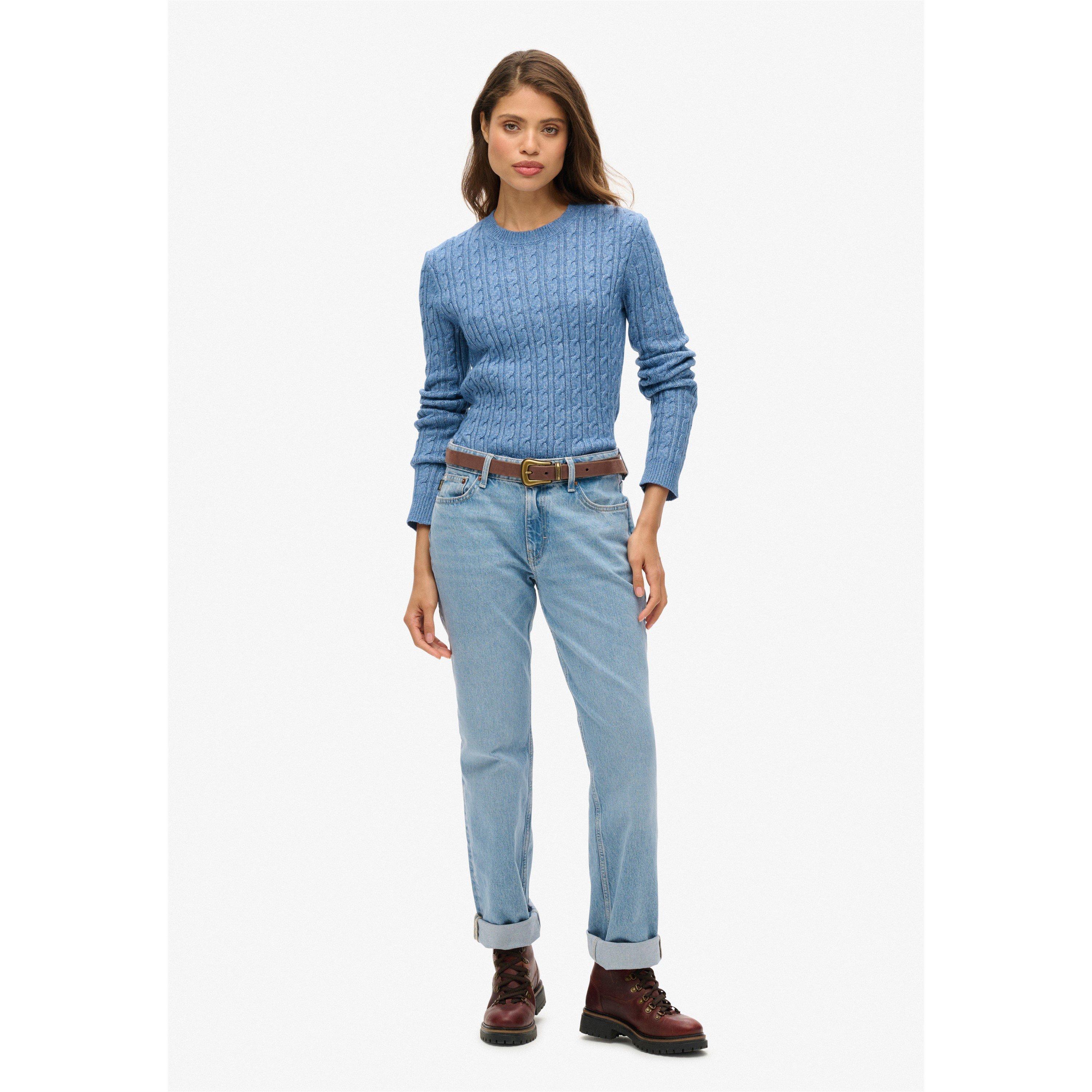 Superdry Cable Knit Crew Neck Jumper
