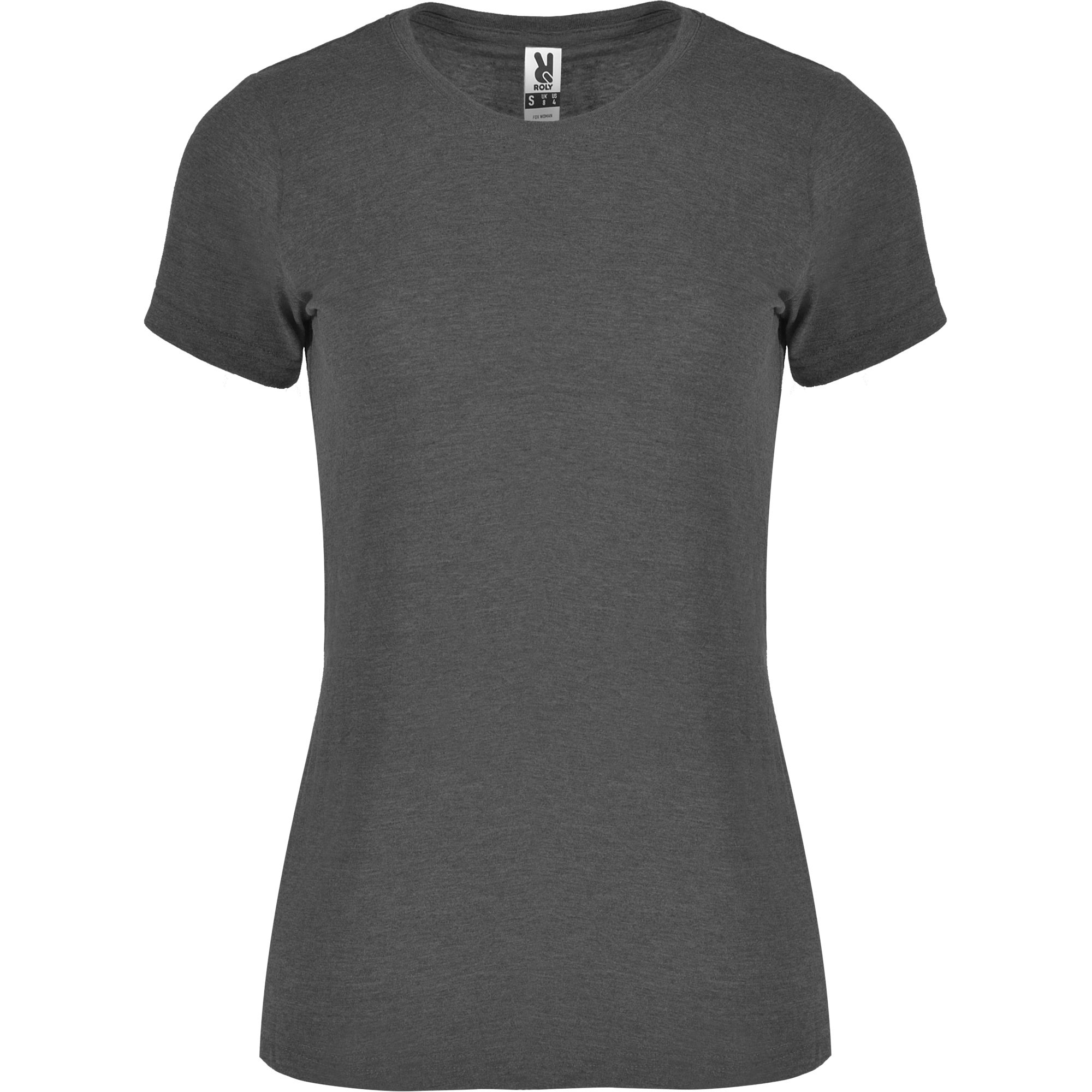 Roly CA6661 - FOX WOMAN T-shirt manches courtes pour femme en tissu chiné