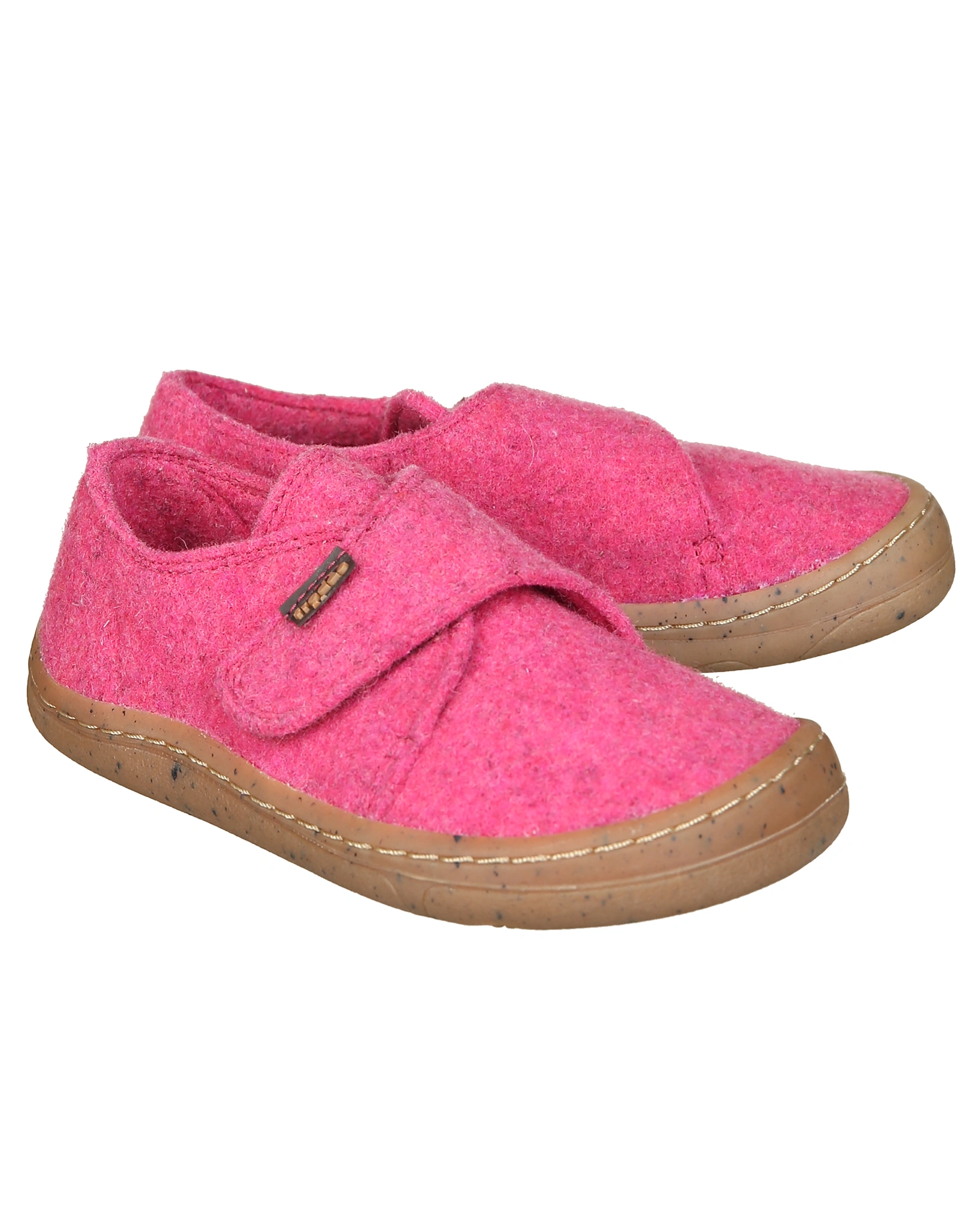 Klett-Hausschuhe BAREFOOT WOOLY in fuxia