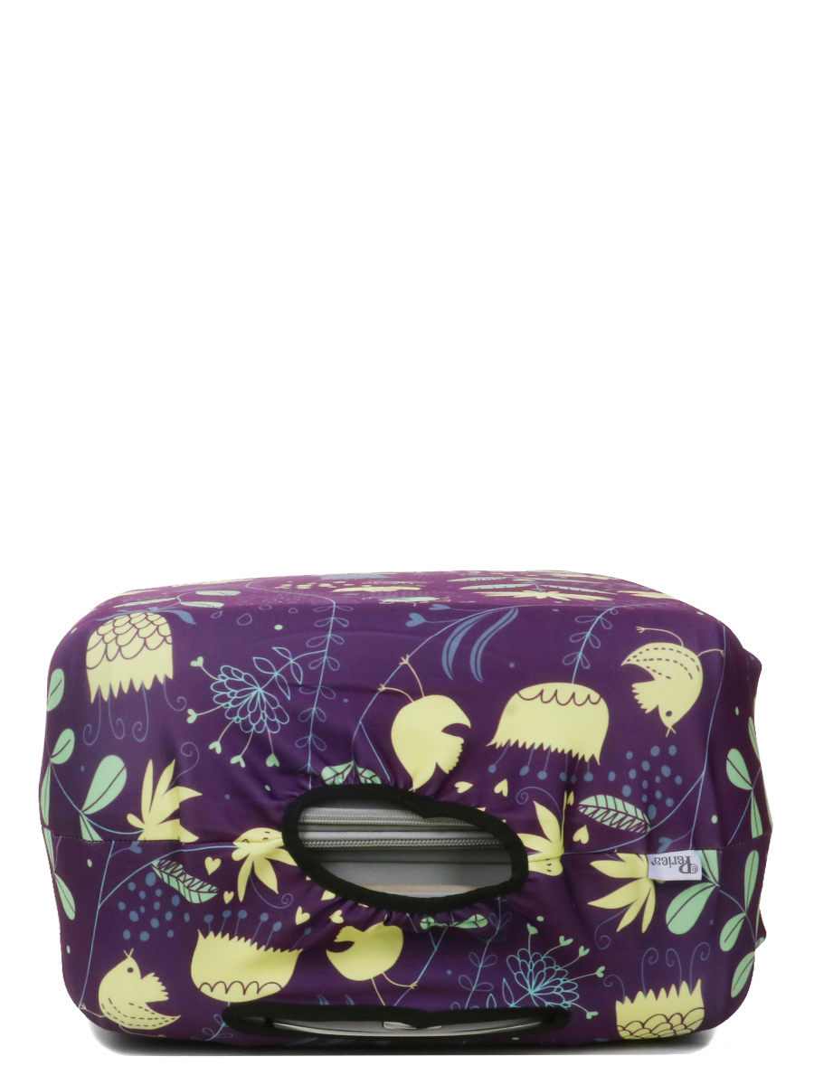 Housse de valise Periea Purple with Yellow Birds M