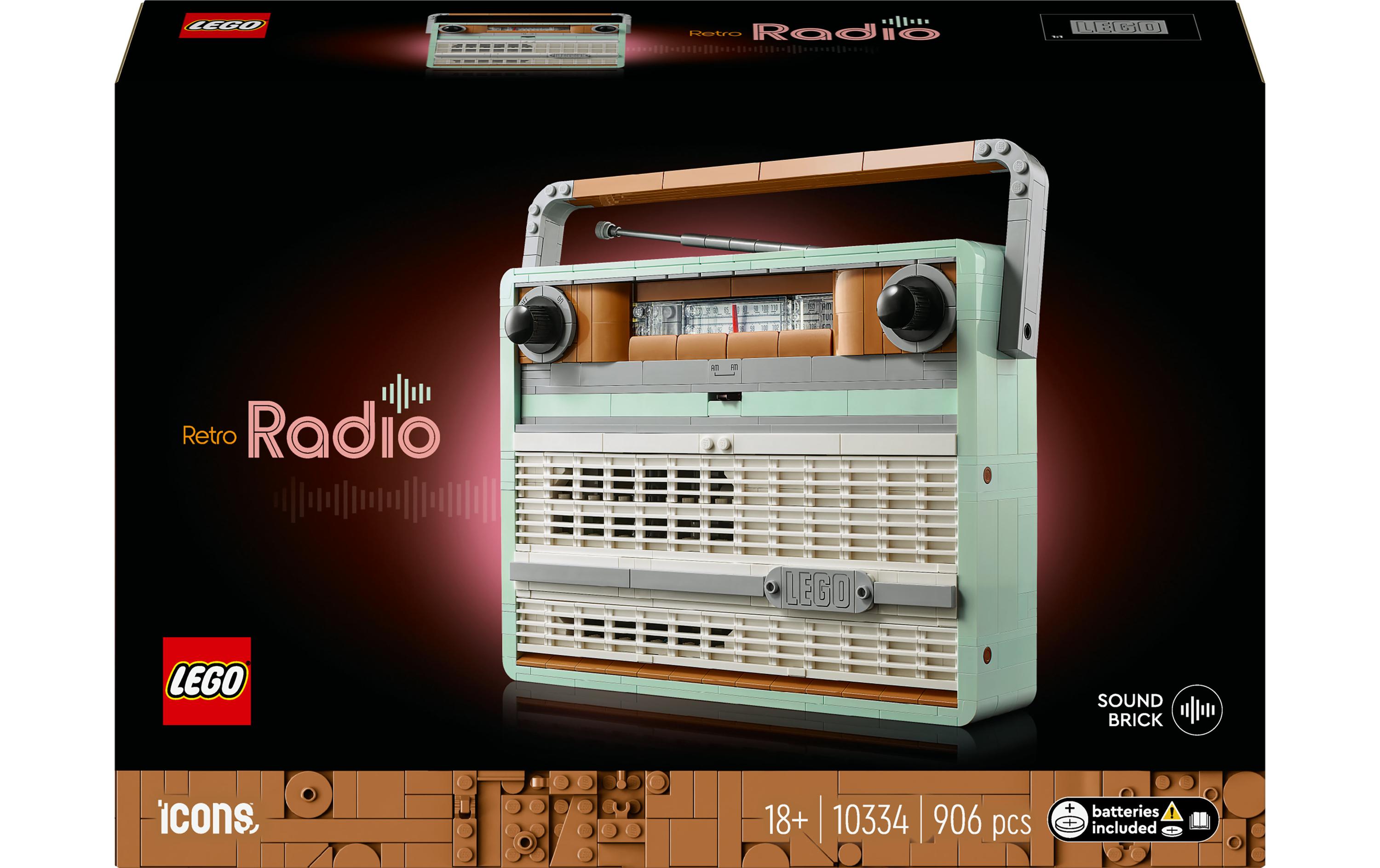 Icons Retro-Kofferradio 10334Nachbildung eines Transistorradios als Bauset für Erwachsene