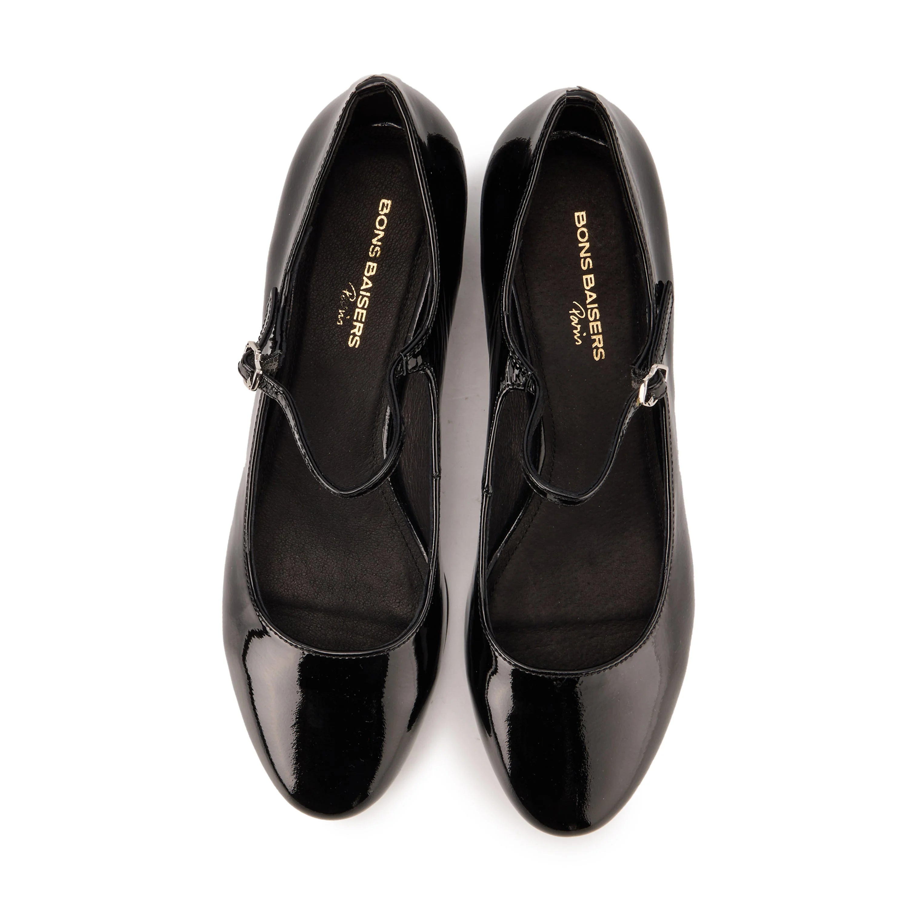 ALBA CUIR BRILLANT - Babies en cuir | Noir