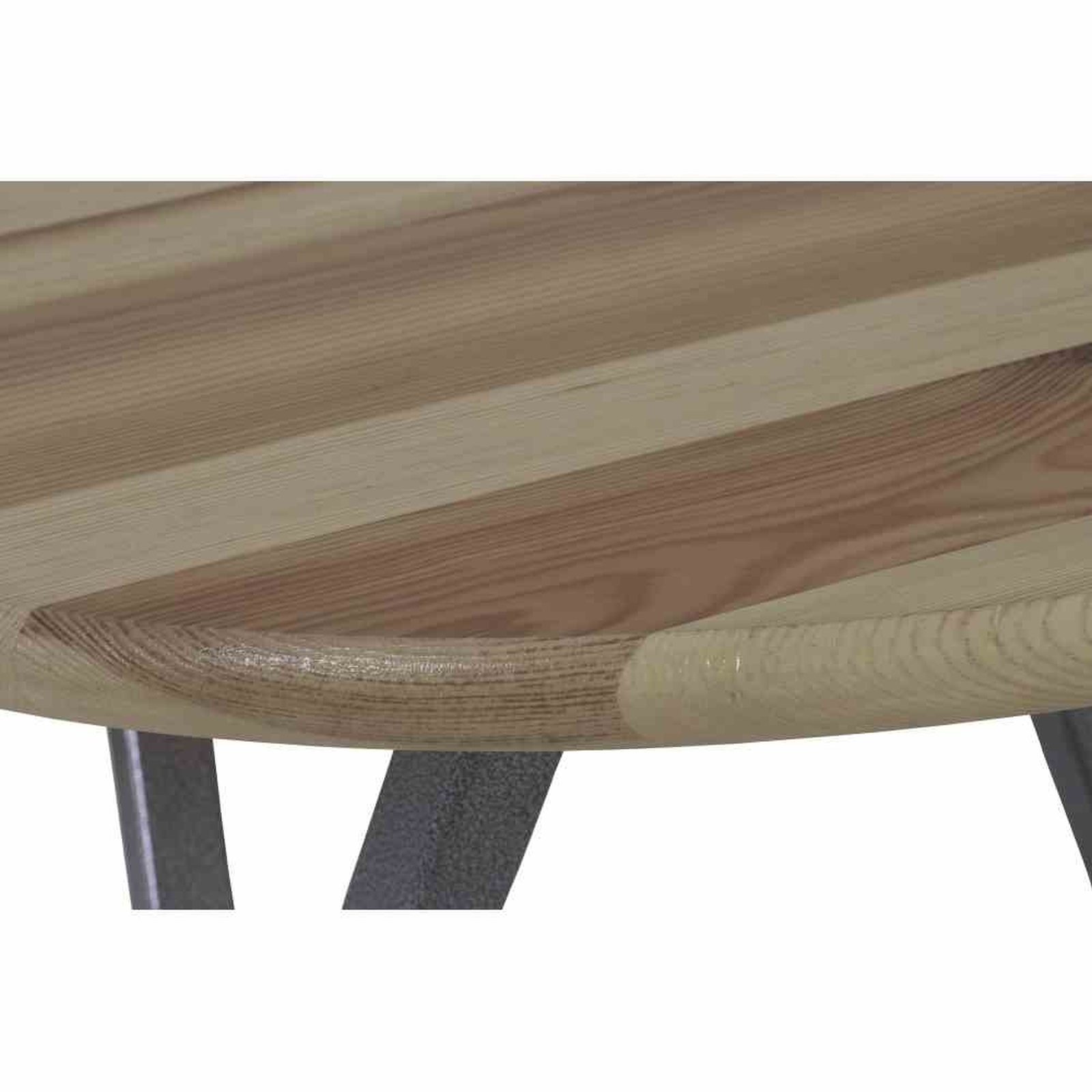Stehtisch - natur-grau - Kiefer massiv - Ø 78 cm