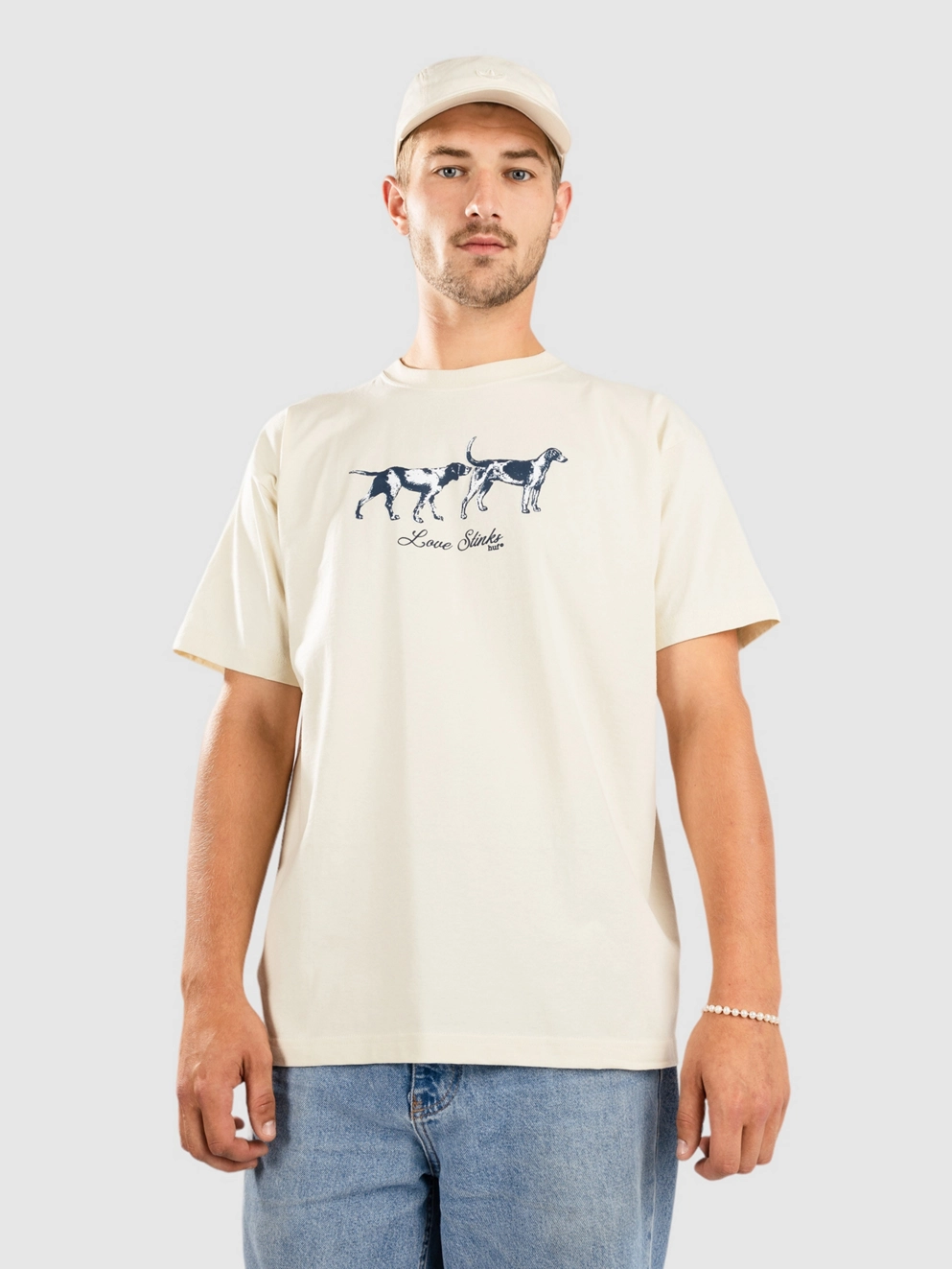HUF Love Stinks T-Shirt bone