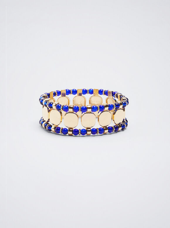 Pulsera Elástica Bicolor - Azul