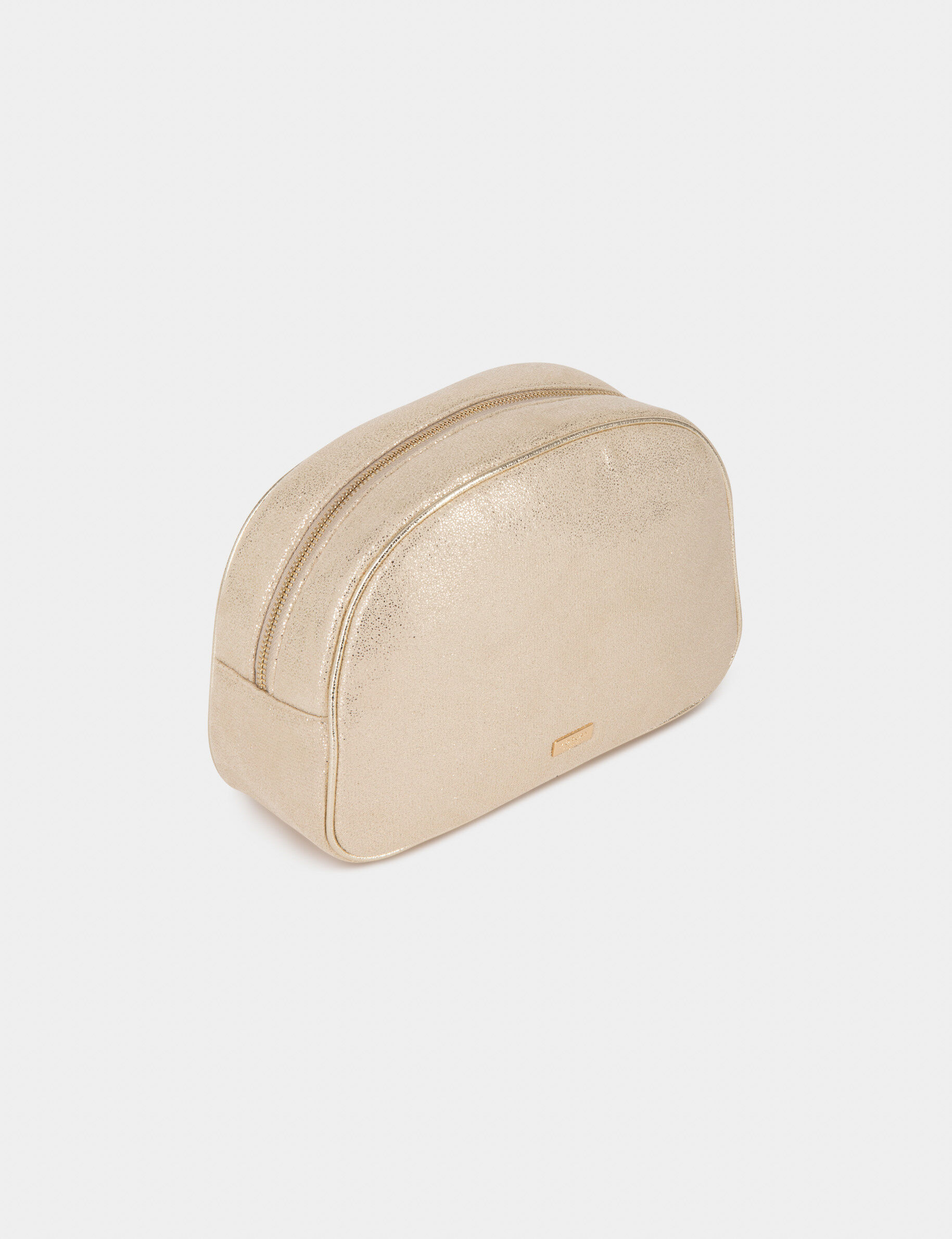 Trousse de maquillage matelassée dore femme - dore